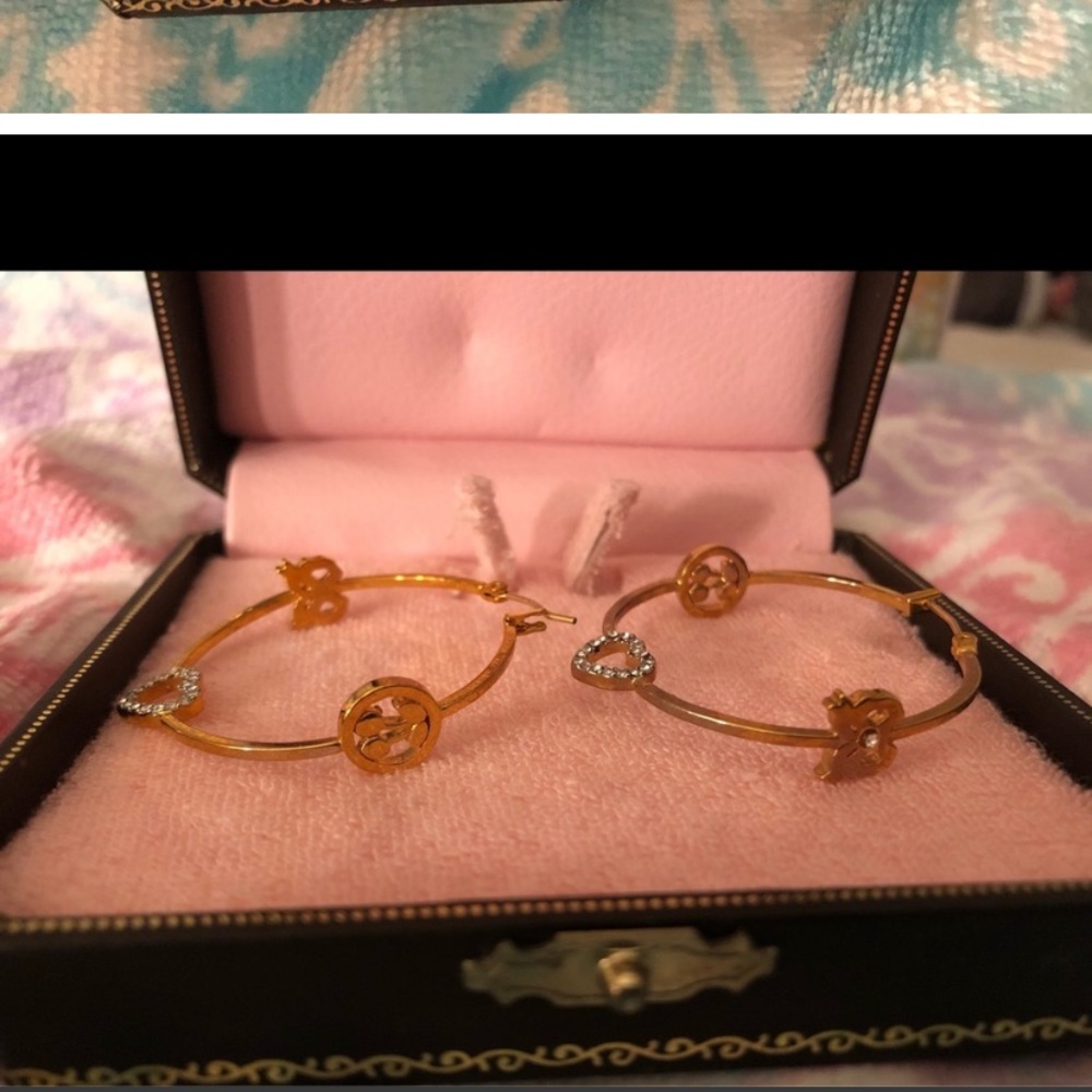 Juicy couture hoop earrings